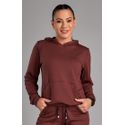 Blusa Canguru Moletinho Glow Marrom