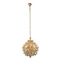 LUSTRE BERLIM 40CM ROSE GOLD CRISTAL 