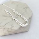 Pulseira Corrente Dupla Banhada a Prata 925