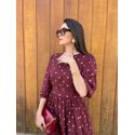 Vestido Bia Marsala Póa