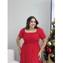  Vestido Alicia Vermelho Poá