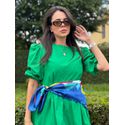 Vestido Bia Verde Tricoline