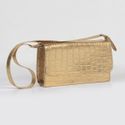 Bolsa Feminina Metalizada Dourado