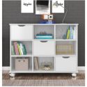 Nicho Organizador Qmovi 3 Gavetas Branco