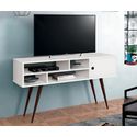 Rack Edn Kenzo 4 Prateleiras e 1 Porta Branco