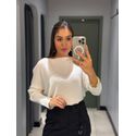 BLUSA ELIANA TRICOT OFF WHITE