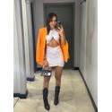 BLAZER FRAN LARANJA