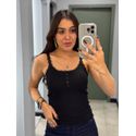 BLUSA SABRINA RENDA PRETO