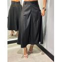 SAIA PATY COURO MIDI PRETO