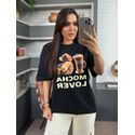 MAX T-SHIRT MOCHA LOVER PRETO