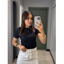 BLUSA BABY LOOK PRETO