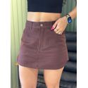 SHORT SAIA DENIM CACAU