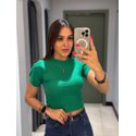 CROPPED LIVIA CANELADO VERDE 