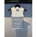 BLUSA LISTRADA TRICOT BRANCO
