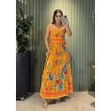 VESTIDO LONGO FIORELA LARANJA EST ARARA