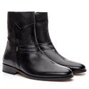 Bota Social Masculina Preta 7024