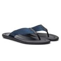 Sandália Masculina Molise Tamanho Especial Preta com Tira Azul Marinho