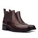 Bota Chelsea Feminina Gênova Castanho