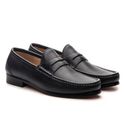 Mocassim Preto Floater Solado De Couro