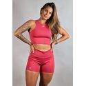 Short Fit Pocket Cereja