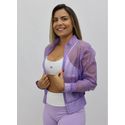 Corta Vento Cropped Lilas