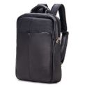 Mochila Compacta em Couro Com Suporte Para Notebook 
