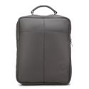 Mochila Compacta em Couro Com Suporte Para Notebook 