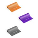 Kit c/ 3 Faixa Elástica p/ Pilates Fisioterapia (Leve, Médio e Forte) - Thera Band p/ Exercícios HID 