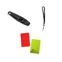 Kit Apito c/ cordao e Cartao Arbitragem Campo