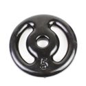 Anilha 05kg Vazada Revestida Emborrachada Peso Musculação Academia JFIT