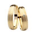 Alianças de Ouro Amarelo 18k Palermo Abaulada 5.0mm