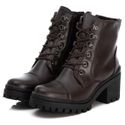 Bota Feminina Café Tratorada de Couro Pettinari Ref.: 6738 - Estilo e Conforto para Todas as Ocasiões