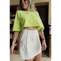 T- Shirt cropped Ubatuba - Verde Lima