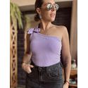 Blusa nula manga Flor Guarani - Lavanda