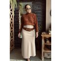 Blusa tricô mousse Caiana - Terracota