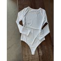 Body manga longa Estiva - Off White