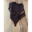 Body manga longa Estiva - Preto