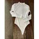 Body gola/manga longa Resende - Off White