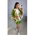 Conjunto Kimono e Short saia | Verde
