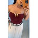 BLUSA TOMARA QUE CAIA MARSALA