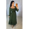 VESTIDO STELLA - VERDE MILITAR