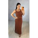 CONJUNTO TRICOT ANTIALERGICO MARROM