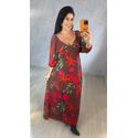 VESTIDO VIRGINIA - MARROM ESTAMPADO