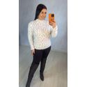 BLUSA MANGA LONGA TRICOT MOUSSE COLORIDA