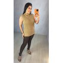 COLETE TRICOT MODAL ALONGADO CAPUCCINO