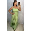 VESTIDO MIDI NULA MANGA VERDE