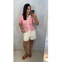 BLUSA POLO EM TRICOT LIGHT - ROSA