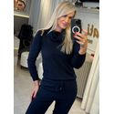 Blusa Básica com Gola Alta Marinho 2805