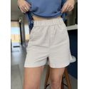 Shorts Biamar De Viscolinho Cinza 2709