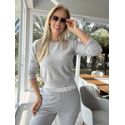 Blusa Biamar Em Lã Cashmere Cinza Claro 0507